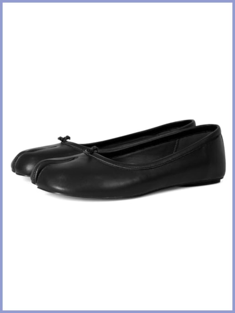 Tabi Ballet Flats Split Toe Wide Width Low Heel Comfortable Women's Shoes